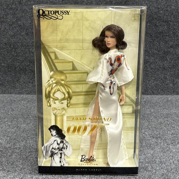 Barbie Collector James Bond Octopussy Doll Black Label Mattel T4550‎ 2010 In Box - Picture 3 of 10